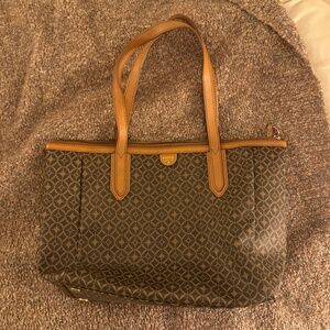 FOSSIL "Sydney" Geometric Prints Signature Shopper Tote Bag #ZB5491